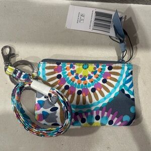 NWT Vera Bradley Zip ID Lanyard